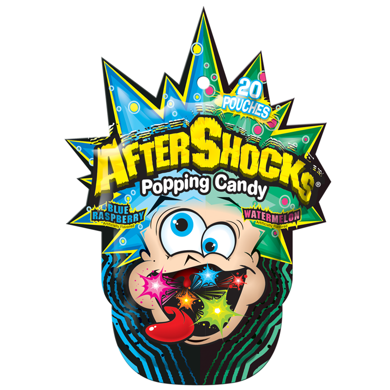 After Shocks Popping Candy Blue Raspberry/Watermelon - Cow Crack