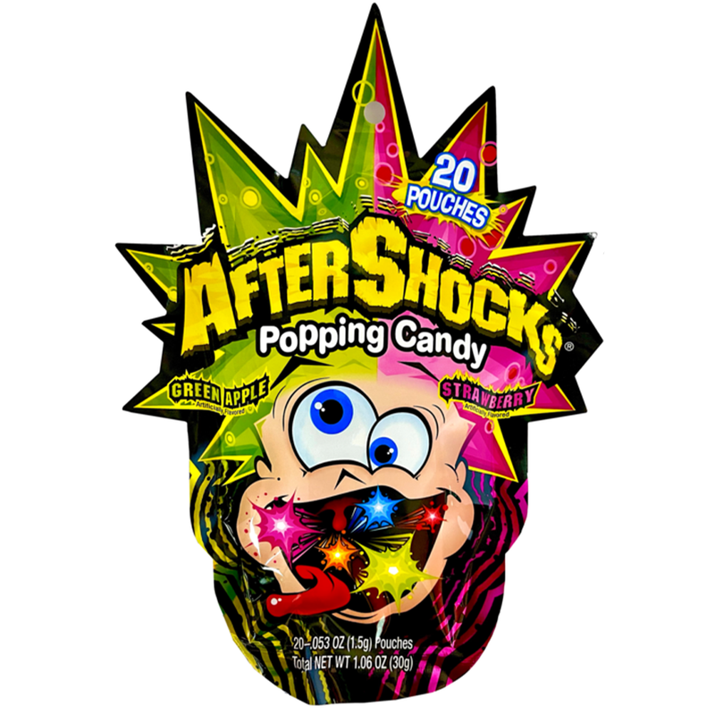 After Shocks Popping Candy Green Apple/Strawberry - Cow Crack