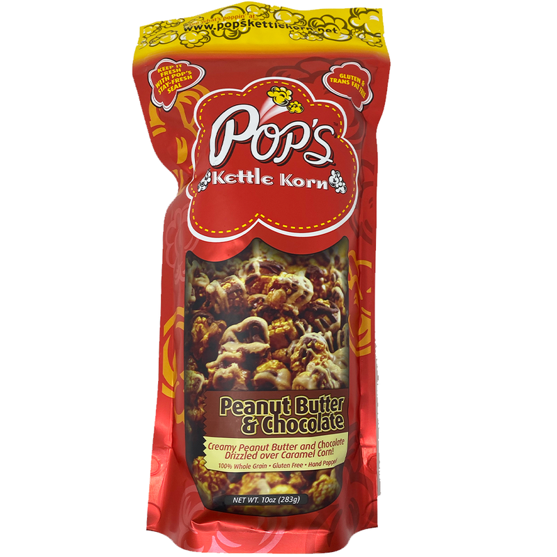 Pop's Kettle Korn Peanut Butter & Chocolate 10 oz