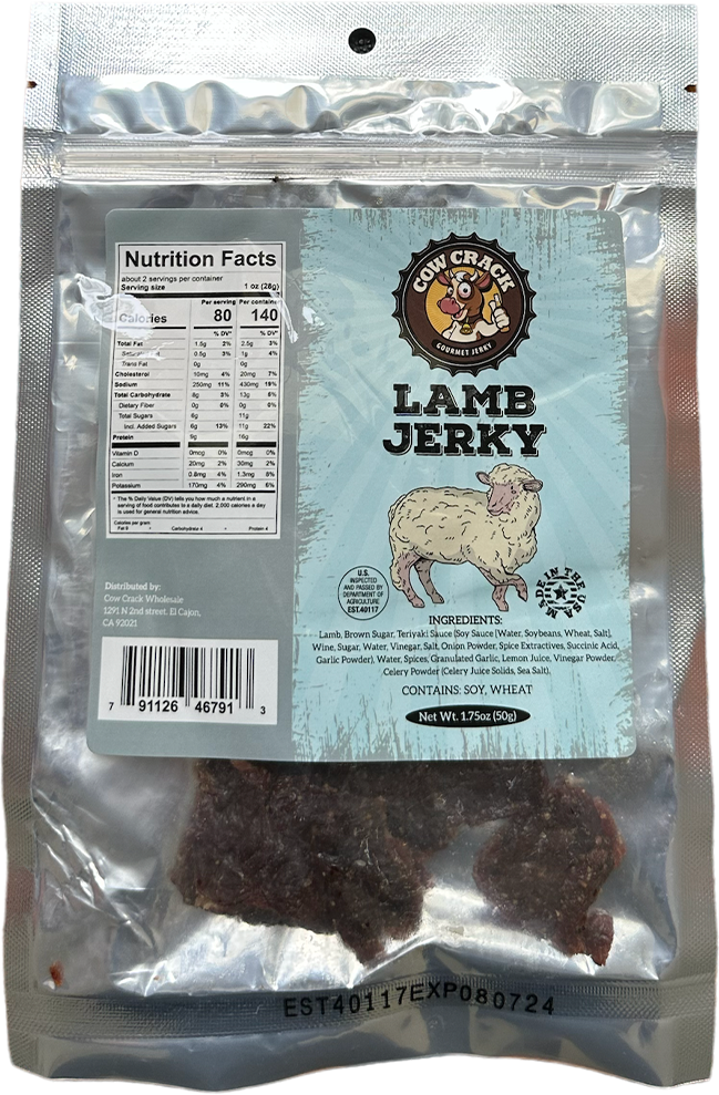 Cow Crack Lamb Jerky 1.75 oz