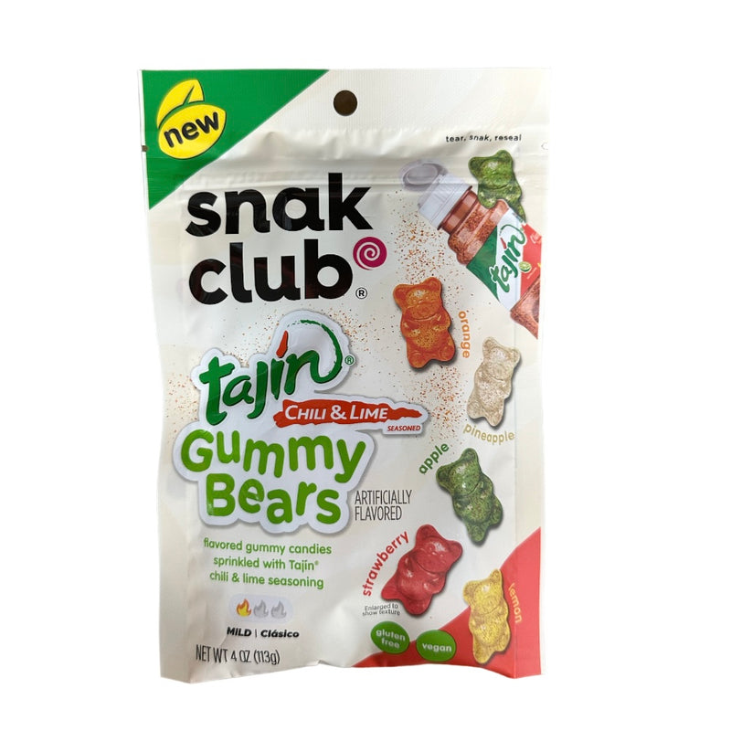 Snak Club Tajin Gummy Bears 4 oz