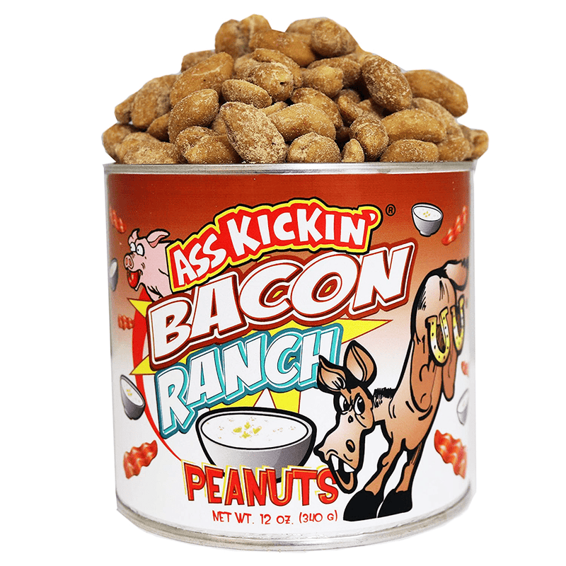 Ass Kickin' Bacon Ranch Peanuts 12 oz - Cow Crack