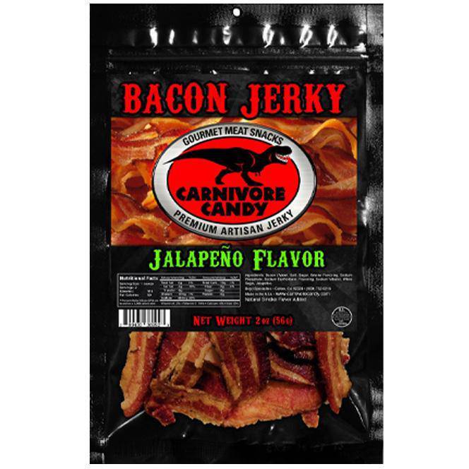 Carnivore Candy Jalapeno Bacon Jerky 2 OZ - Cow Crack
