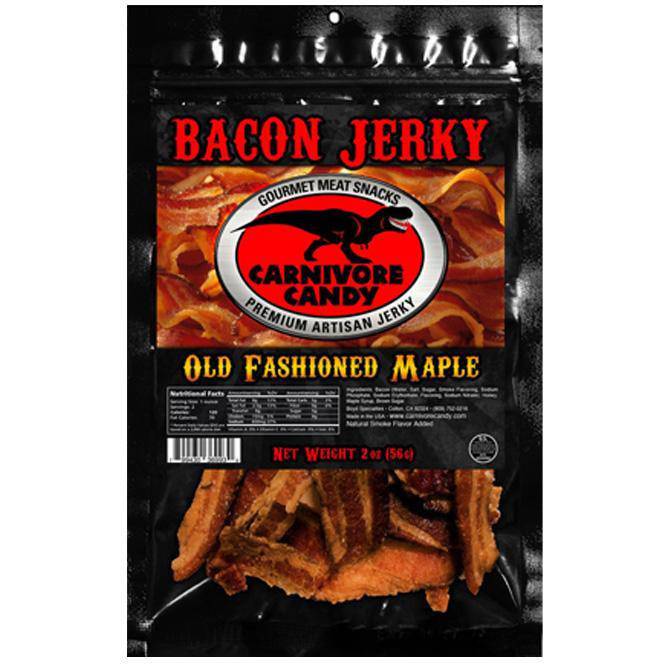 Carnivore Candy Old Fashioned Maple Bacon Jerky - Cow Crack