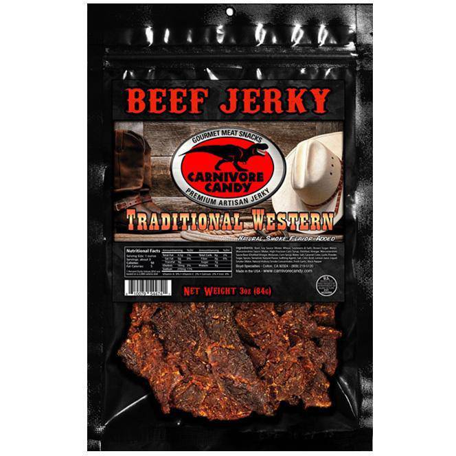 Carnivore Candy Traditional Western Beef Jerky - Cow Crack