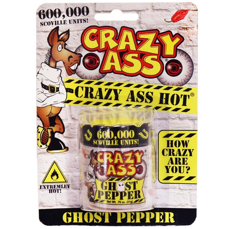 Crazy Ass Pure Ground Ghost Pepper Powder 0.75 OZ - Cow Crack