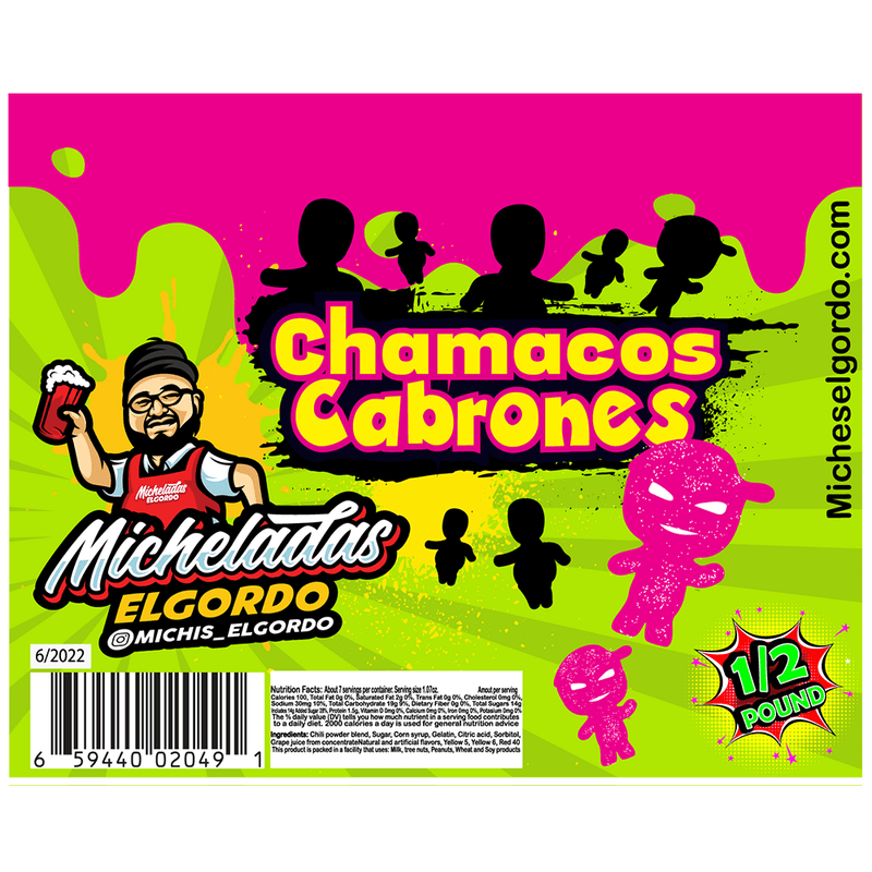 Micheladas El Gordo Chamacas Cabrones Sour Kids 8 OZ - Cow Crack