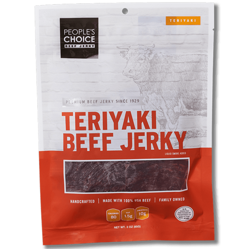 People's Choice Teriyaki Beef Jerky 3 oz