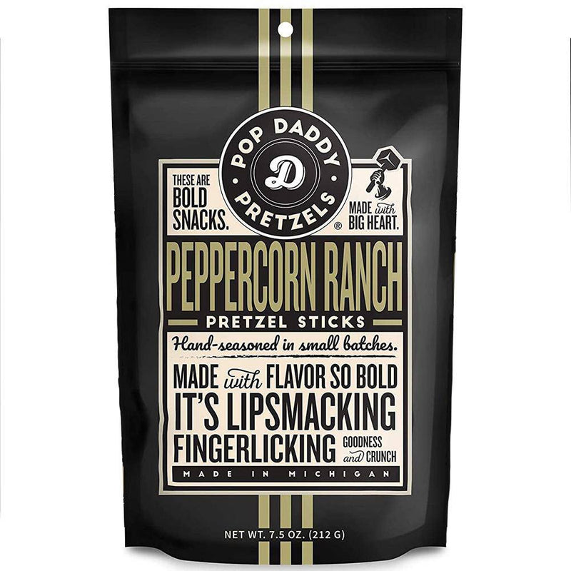 Pop Daddy Peppercorn Ranch Pretzel Sticks 7.5 OZ - Cow Crack