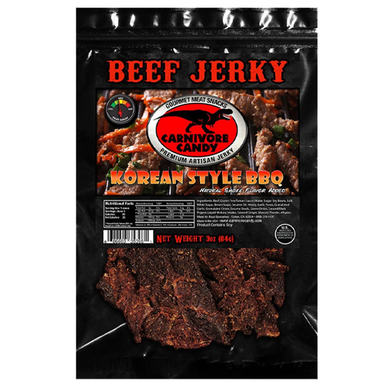 Carnivore Candy Korean Style BBQ Beef Jerky - Cow Crack