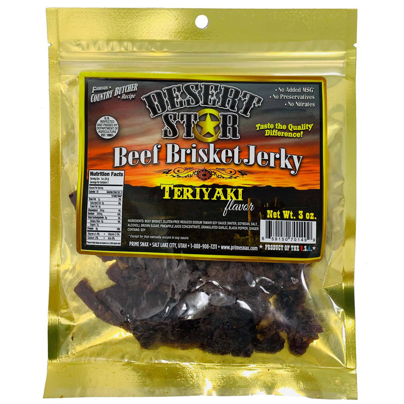 Desert Star Beef Brisket Teriyaki 3 OZ - Cow Crack