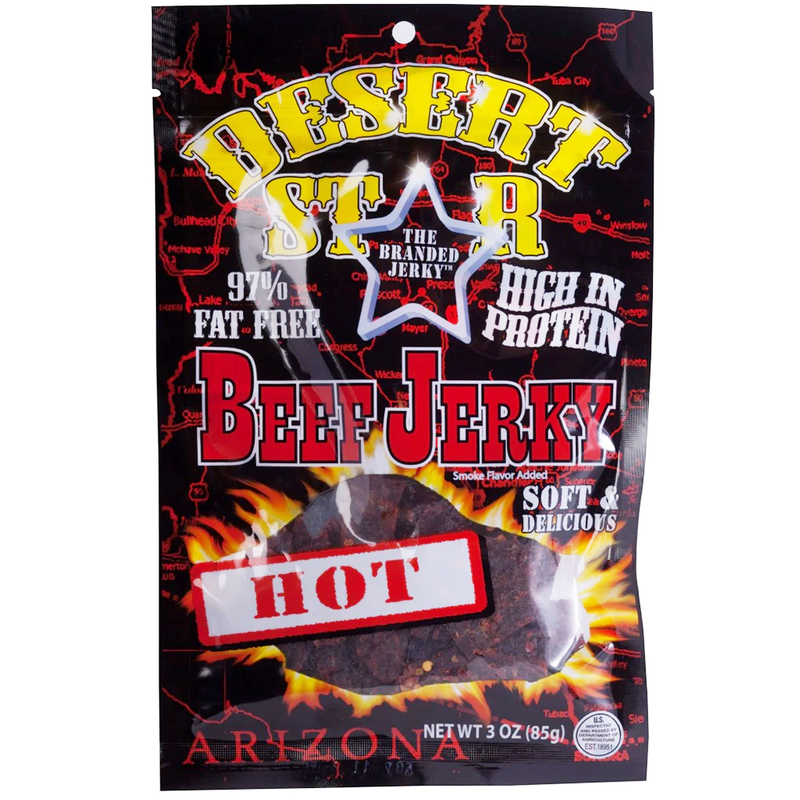 Desert Star Hot Beef Jerky 3 OZ