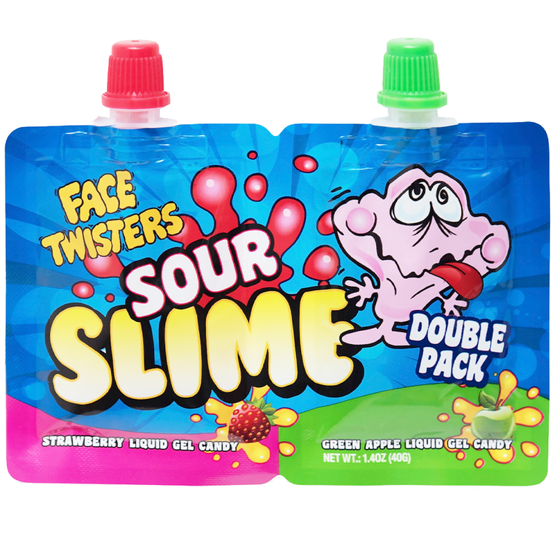 Face Twisters Sour Slime Double Pack