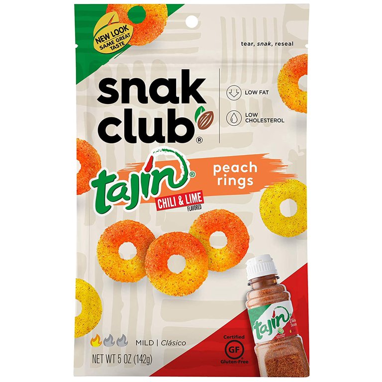 Snak Club Tajin Peach Rings 5 oz