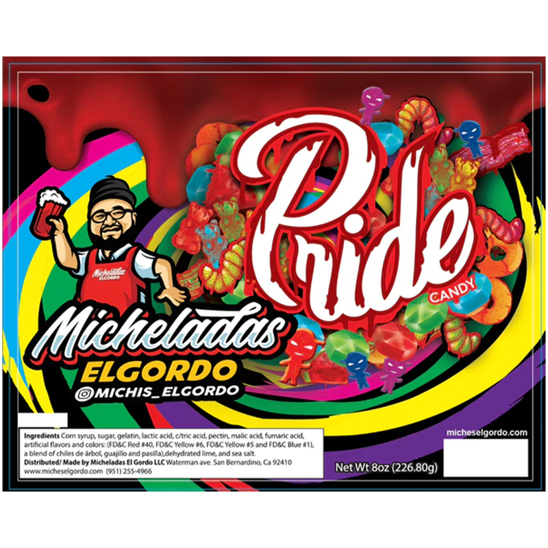 Micheladas El Gordo Rainbow Pride 8 OZ