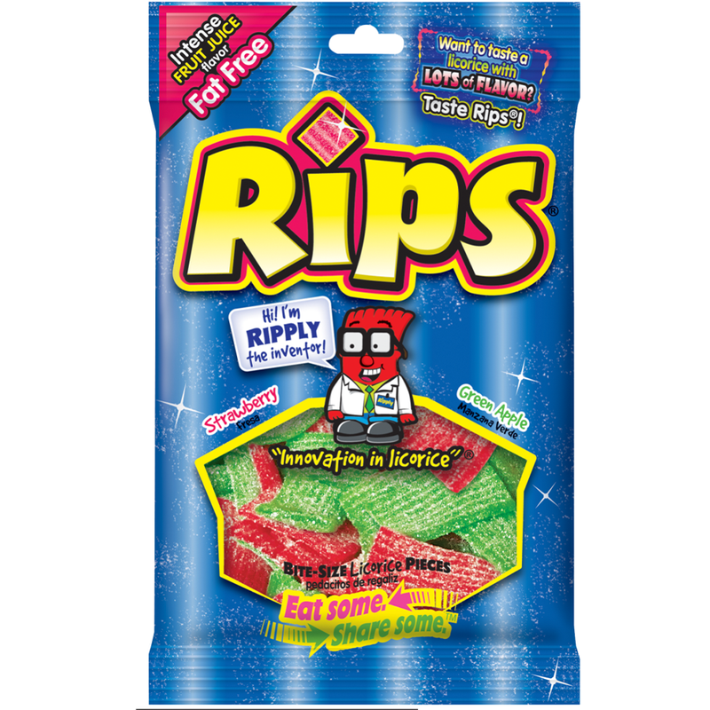 Rips Bite Size Strawberry Apple 4 oz