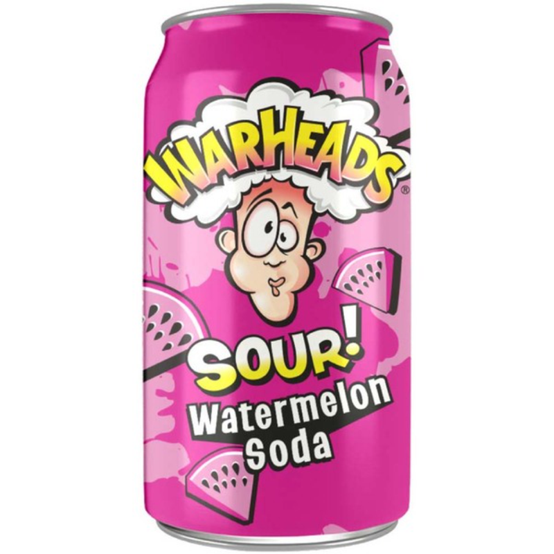 Warheads Sour Watermelon Soda 12 oz